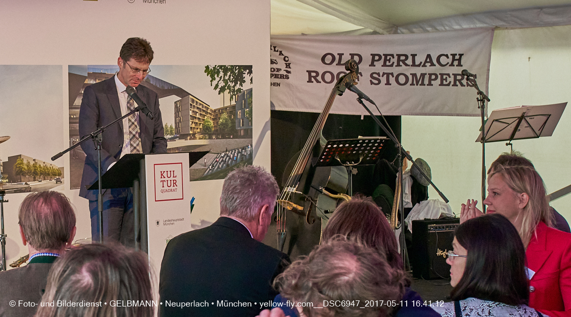 11. Mai 2017 - Grundsteinlegung für die LOGE und dem Kulturquadrat in Neuperlach